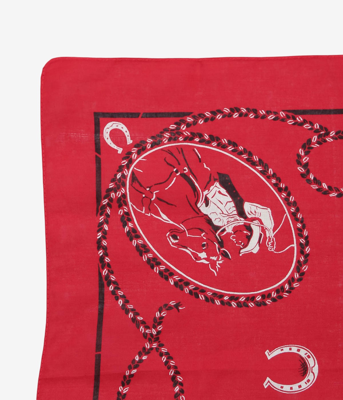 빈티지 액세서리 "MADE IN USA COWBOY BANDANA / RN15898" (레드)