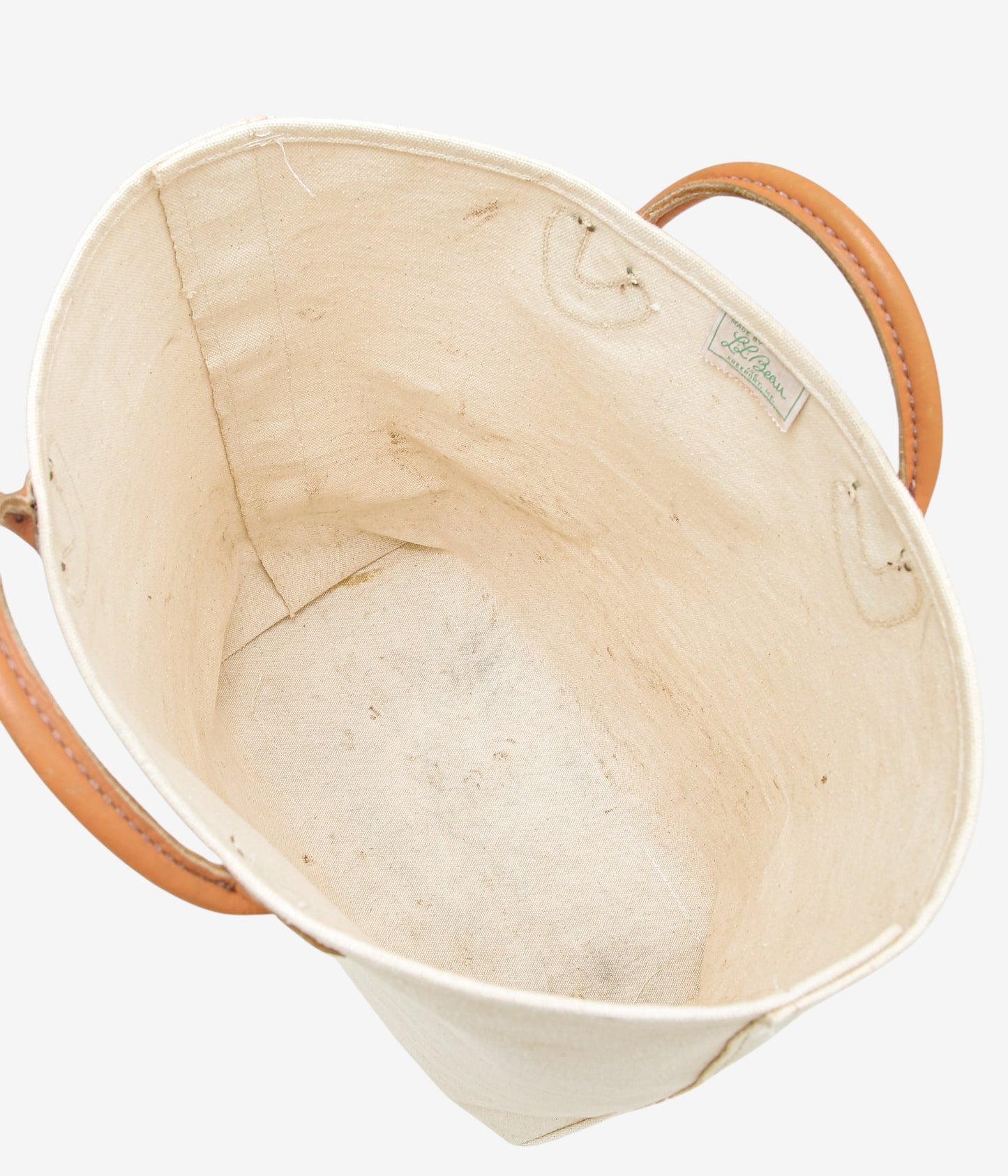 VINTAGE BAGS ''70'S L.L.BEAN LOG CARRY'' (WHITE)