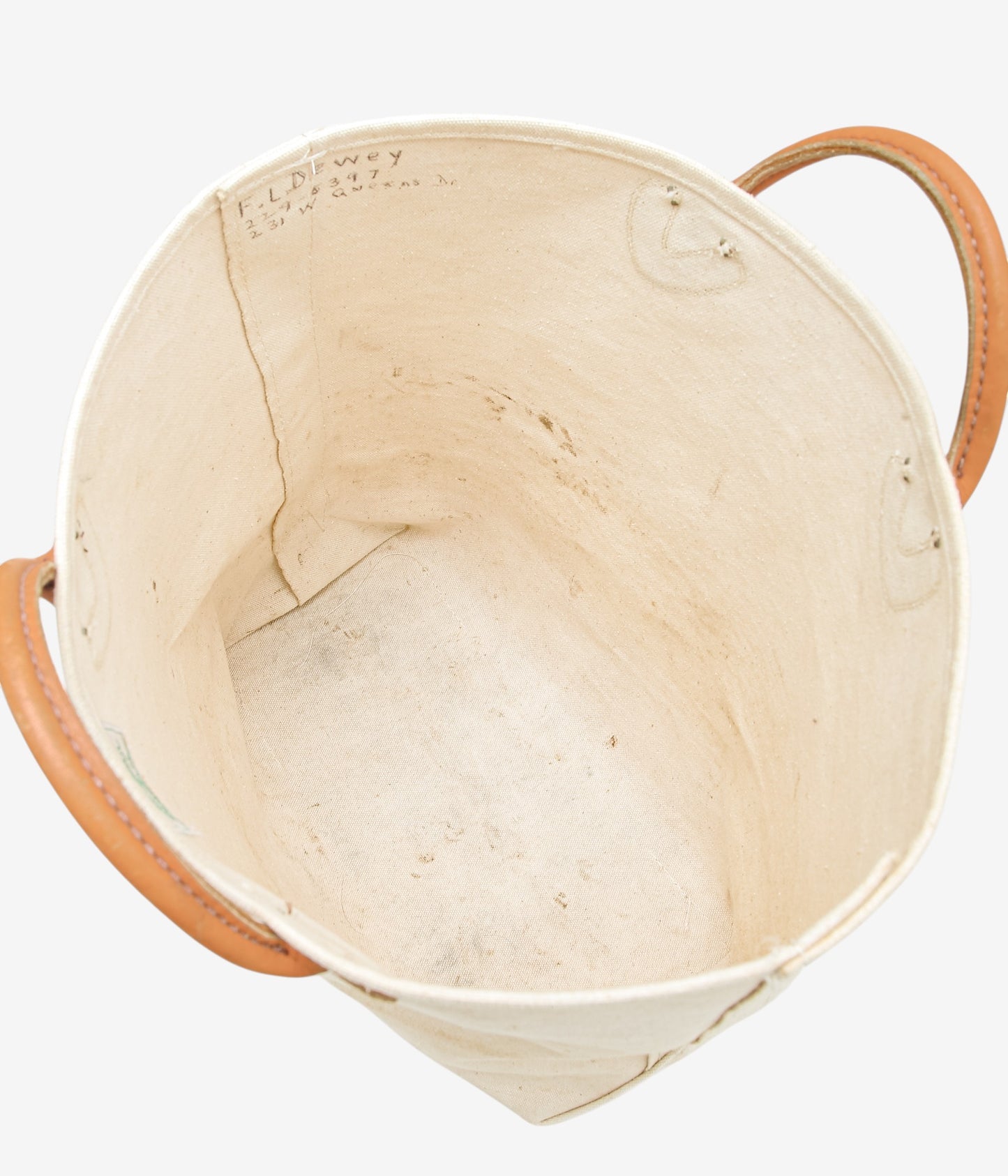 VINTAGE BAGS ''70'S L.L.BEAN LOG CARRY'' (WHITE)