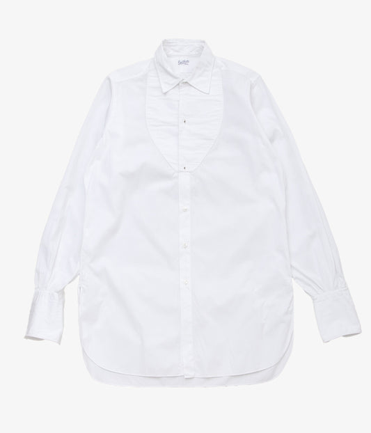 USED&amp;VINTAGE ''1910'S~1920'S FRENCH ANTIQUE SHIRT DEADSTOCK'' (WHITE)