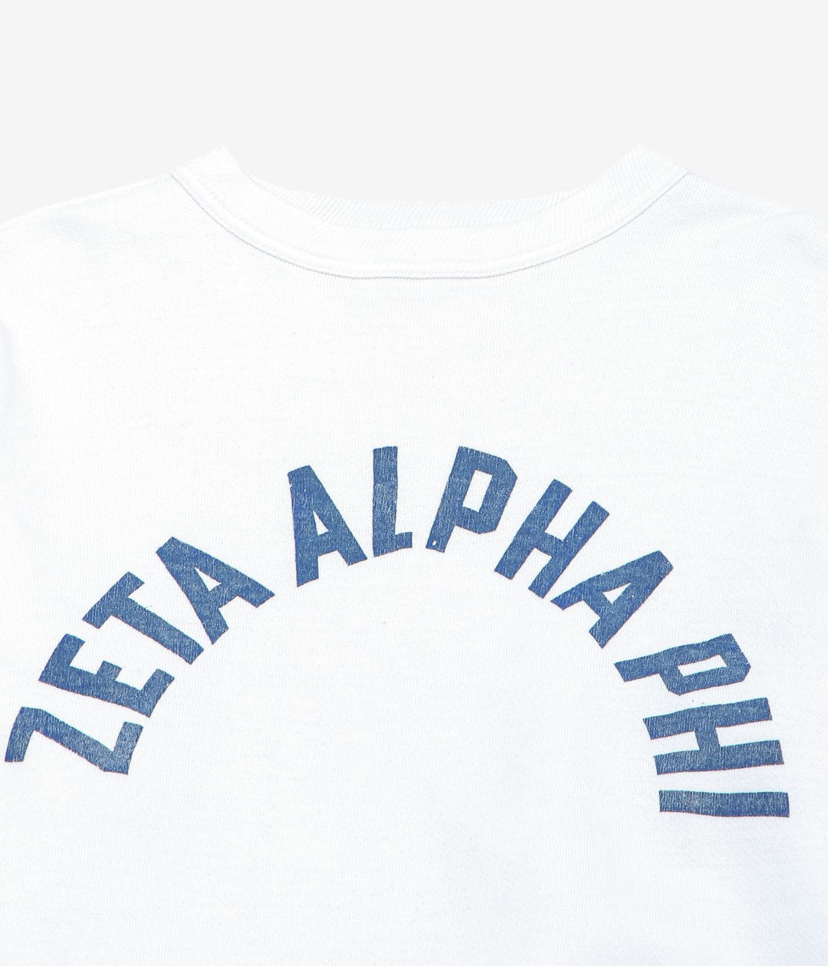 VINTAGE CLOTHING ''1950-60’S CHAMPION "ZETA ALPHA PHI" COLLEGE SWEAT'' (OFF WHITE)