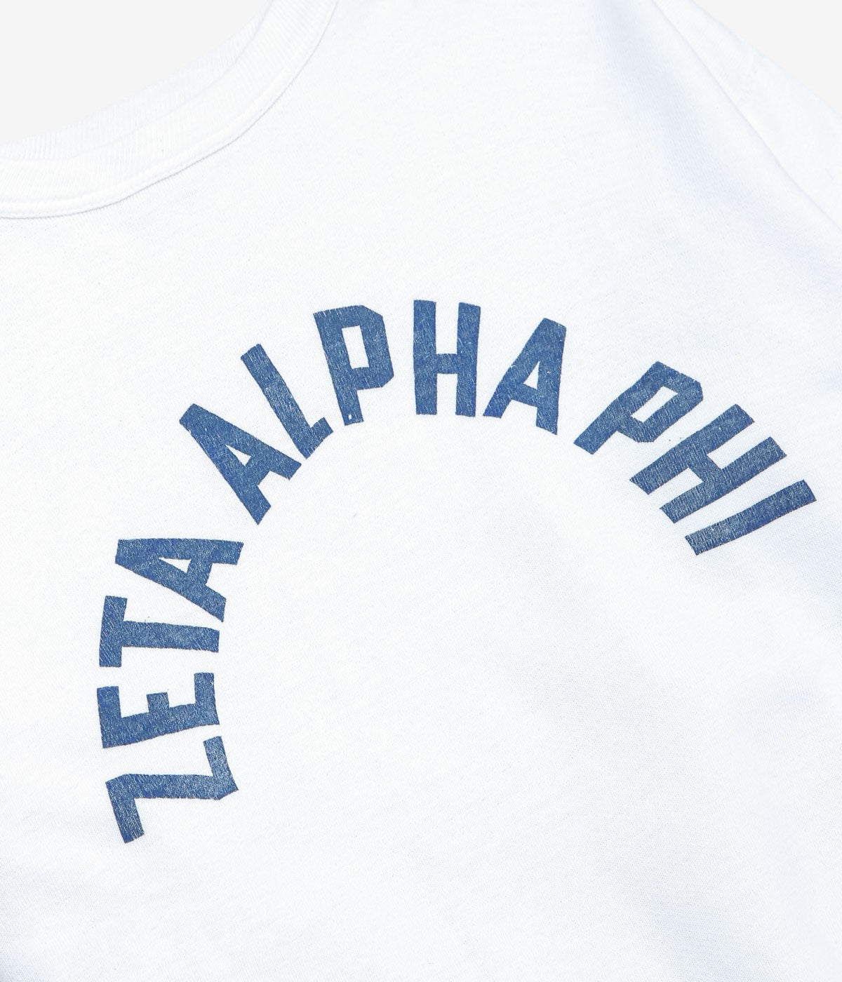 VINTAGE CLOTHING ''1950-60’S CHAMPION "ZETA ALPHA PHI" COLLEGE SWEAT'' (OFF WHITE)