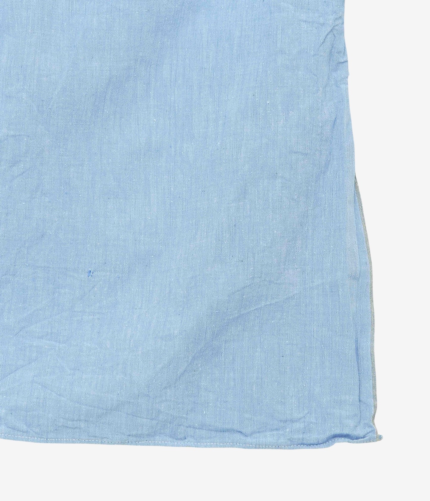 VINTAGE CLOTHING ''1950'S FRENCH BLUE GRANPA SHIRT(PLAIN)'' (BLUE)