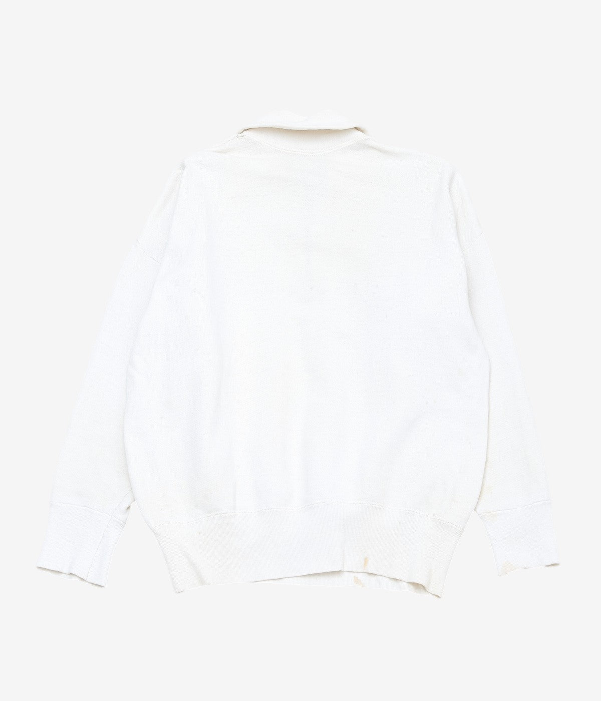 VINTAGE CLOTHING ''1950’S PENN STATE HALF ZIP SWEAT'' (WHITE)