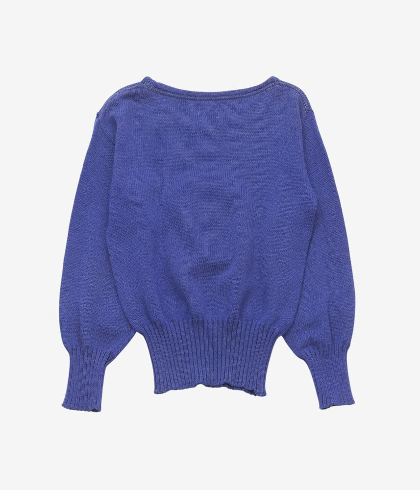 VINTAGE CLOTHING ''1950's WOOL SPORTS SWEATER'' (BLUE)
