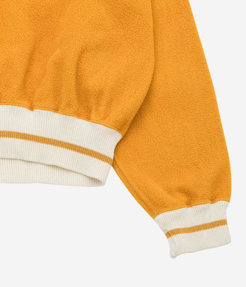 VINTAGE CLOTHING ''1950s PILE HAIF ZIP TOP'' (MUSTARD)