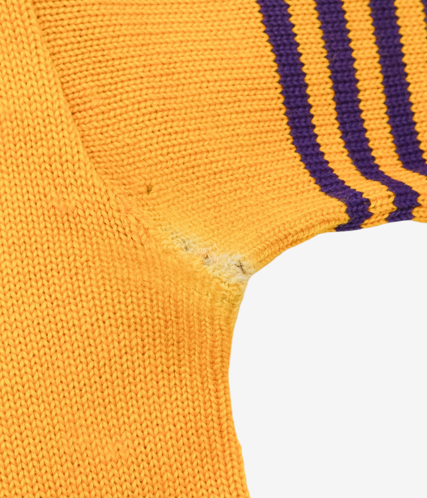 VINTAGE CLOTHING ''1950s WOOL LETTERED KNIT'' (MUSTARD)
