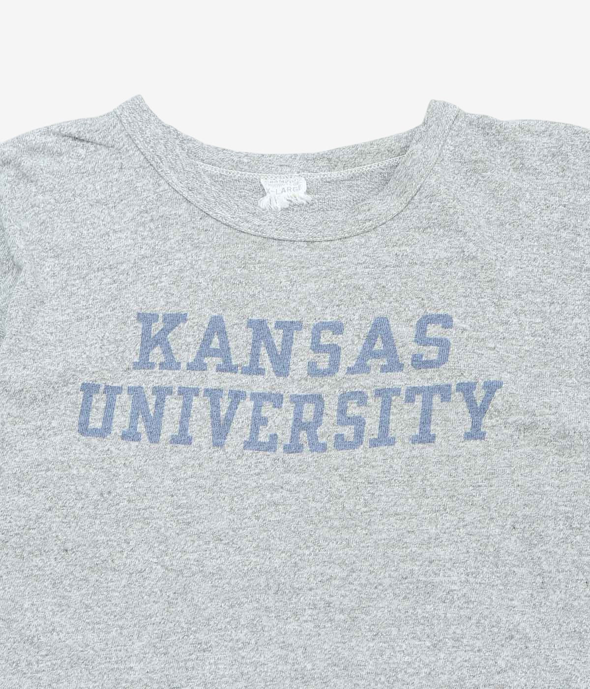 VINTAGE CLOTHING ''1960's CHAMPION KANSAS UNIVERSITY T SHIRTS'' (MD.GRAY)