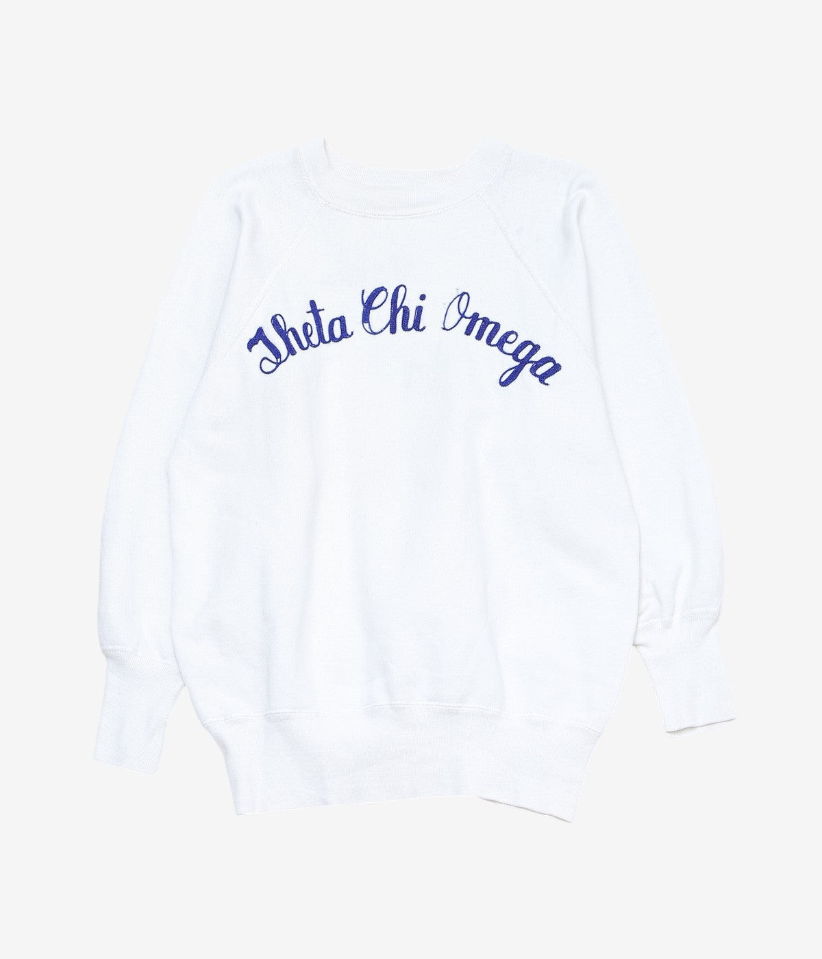 VINTAGE CLOTHING ''1960’S EMBROIDERY SWEAT'' (WHITE)