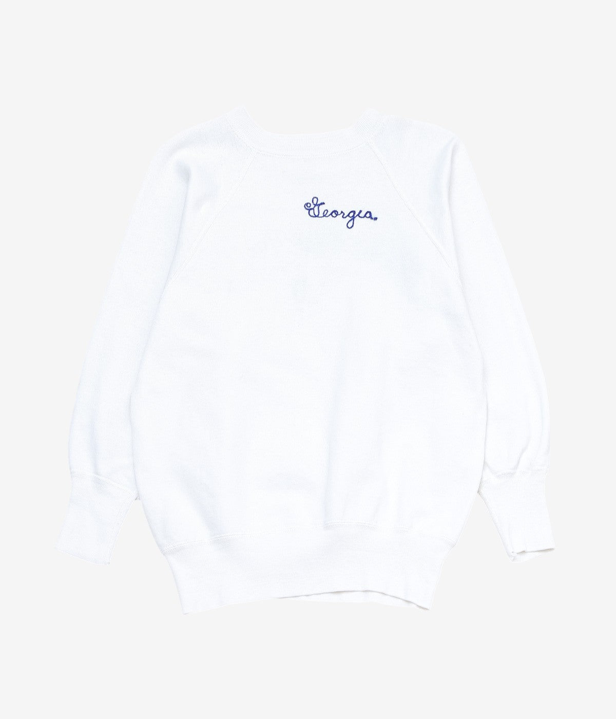 VINTAGE CLOTHING ''1960’S EMBROIDERY SWEAT'' (WHITE)