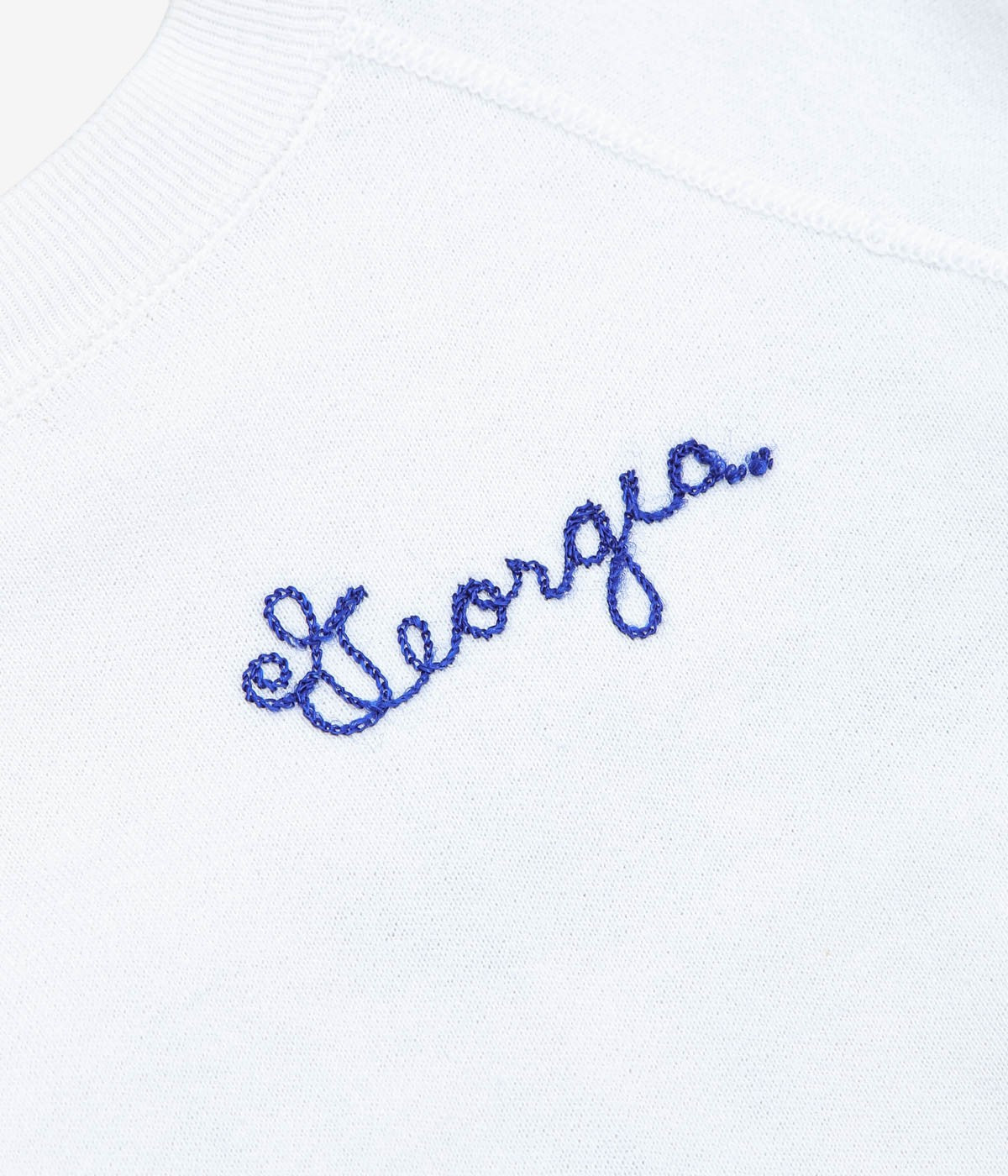 VINTAGE CLOTHING ''1960’S EMBROIDERY SWEAT'' (WHITE)