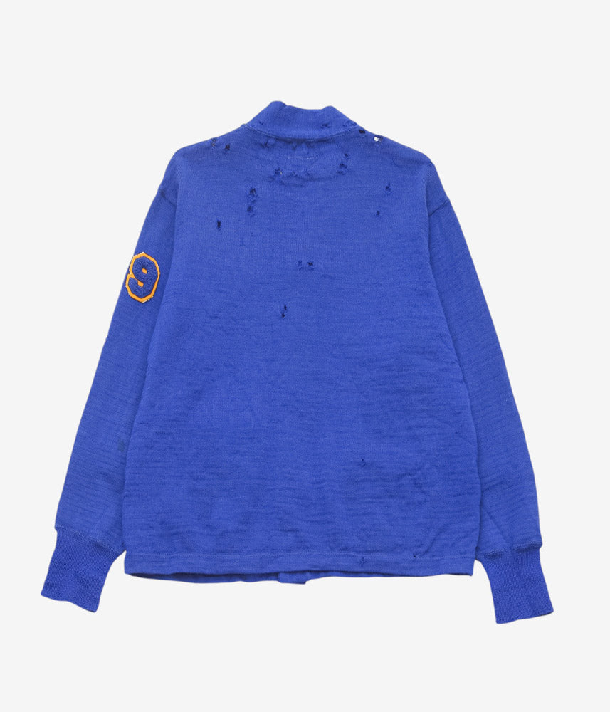 VINTAGE CLOTHING ''1960s WOOL KNIT CARDIGAN'' (BLUE)