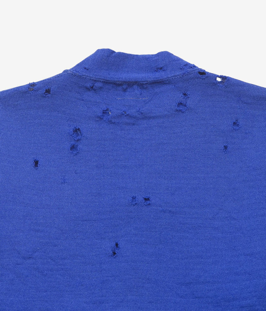 VINTAGE CLOTHING ''1960s WOOL KNIT CARDIGAN'' (BLUE)