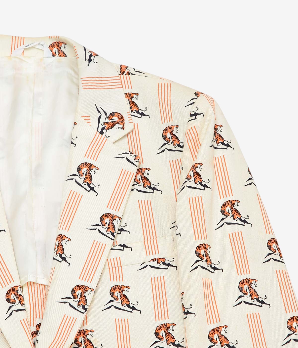 VINTAGE CLOTHING ''1970’S PRINCETON TIGER PRINT TAILORED JACKET'' (ORANGE)