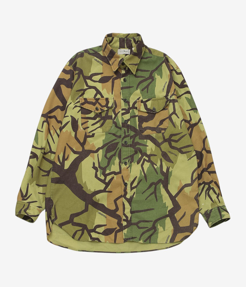 VINTAGE CLOTHING ''1980s L.L.BEAN CAMO SHIRT'' (CAMO)