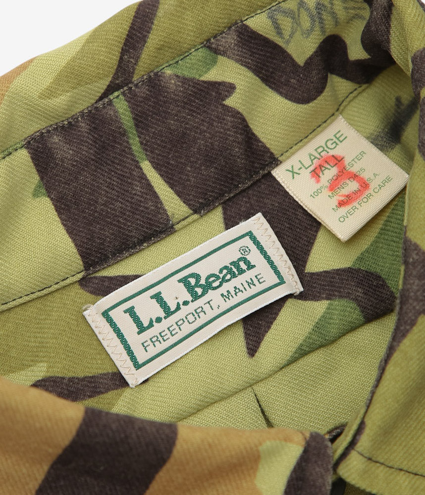VINTAGE CLOTHING ''1980s L.L.BEAN CAMO SHIRT'' (CAMO)