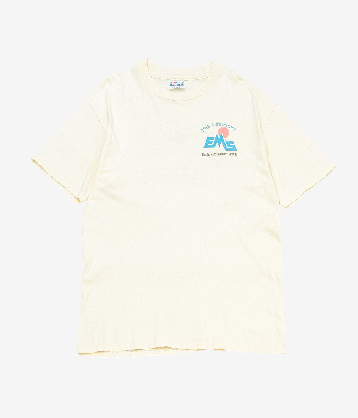 VINTAGE CLOTHING ''1987y EMS PRINT TEE'' (NATURAL)