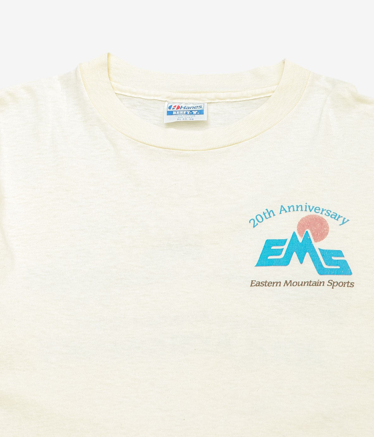 VINTAGE CLOTHING ''1987y EMS PRINT TEE'' (NATURAL)