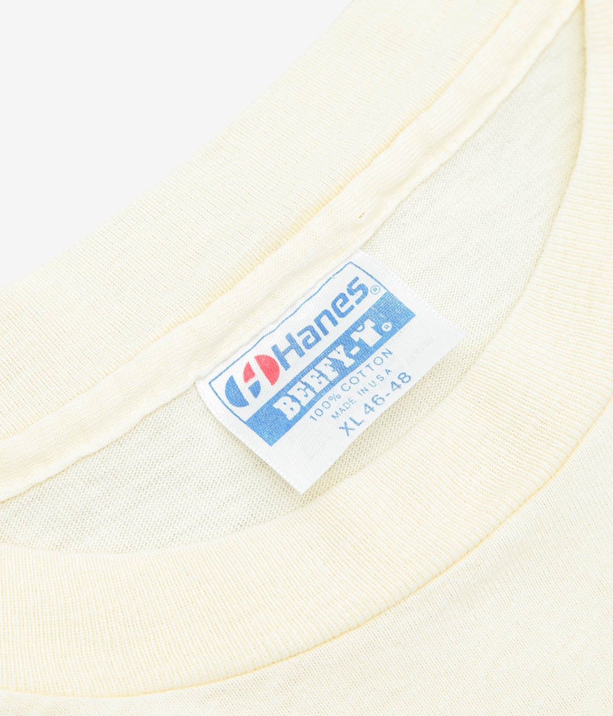 VINTAGE CLOTHING ''1987y EMS PRINT TEE'' (NATURAL)