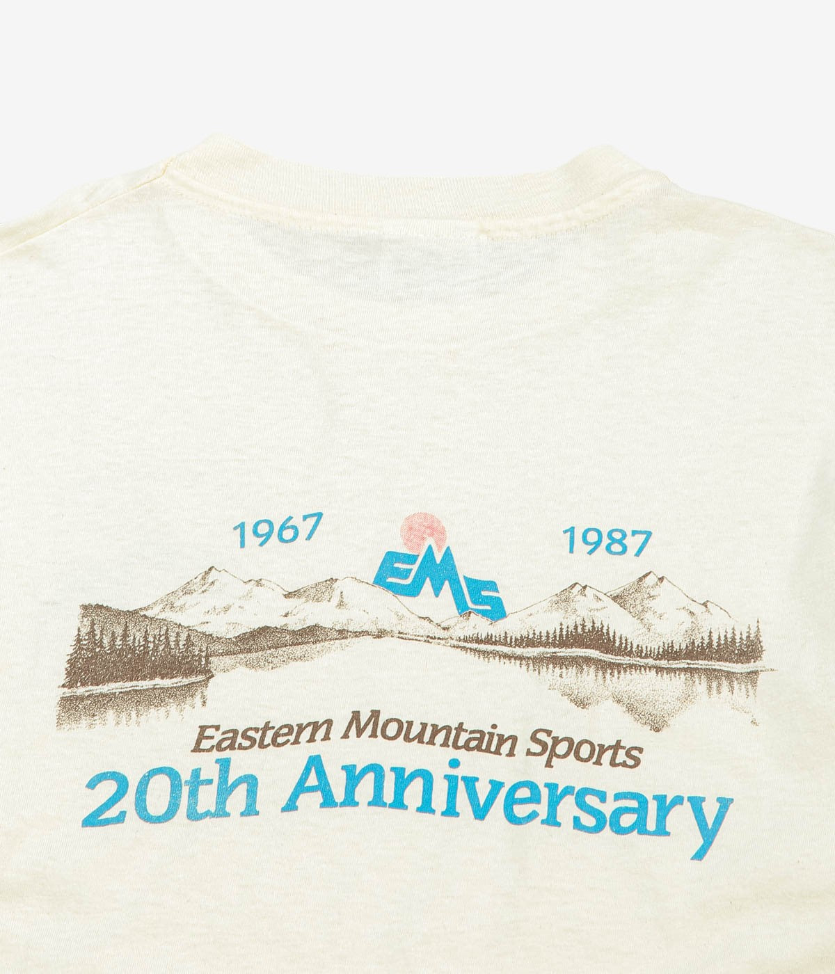 VINTAGE CLOTHING ''1987y EMS PRINT TEE'' (NATURAL)