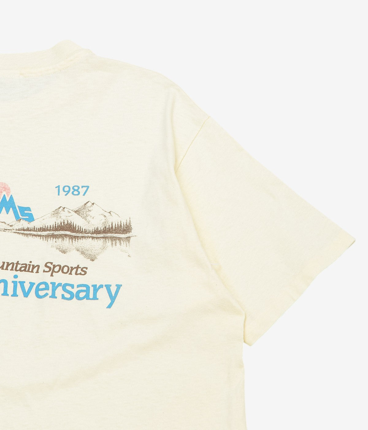 VINTAGE CLOTHING ''1987y EMS PRINT TEE'' (NATURAL)