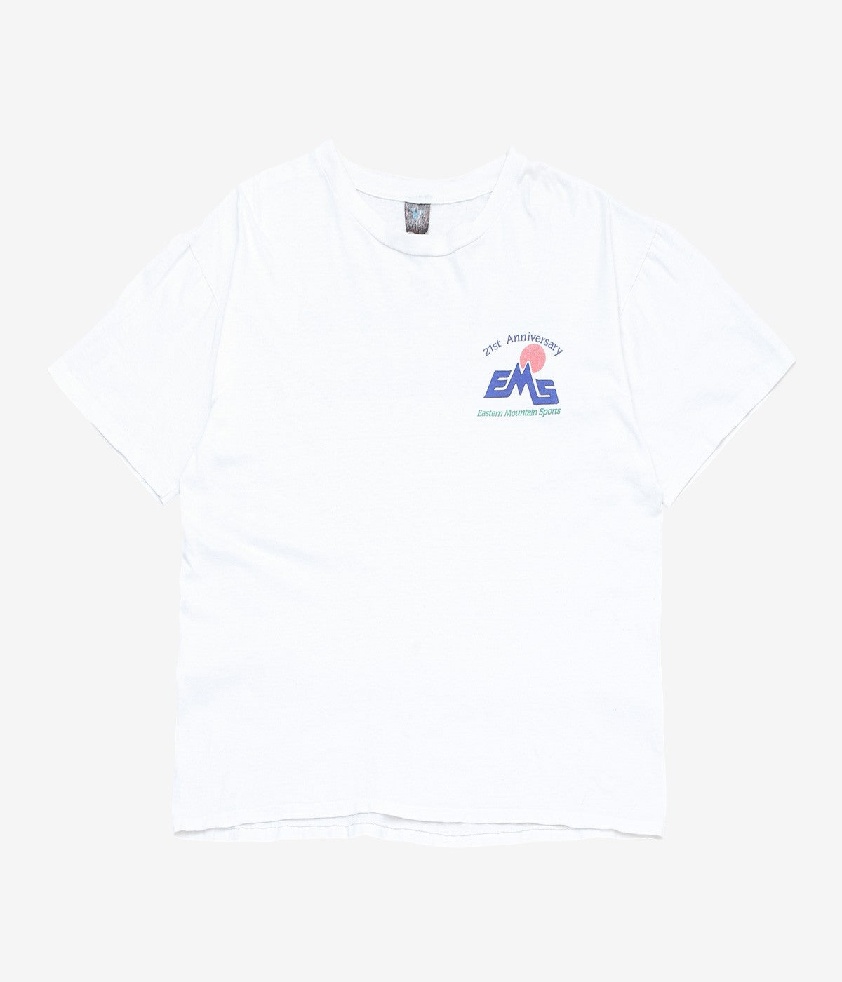 VINTAGE CLOTHING ''1988y EMS PRINT TEE'' (WHITE)