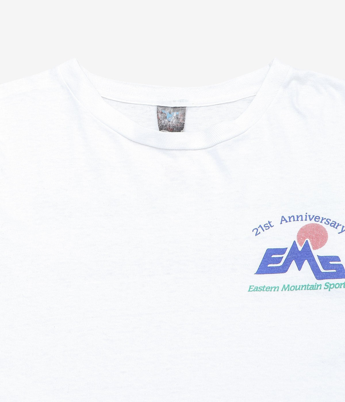 VINTAGE CLOTHING ''1988y EMS PRINT TEE'' (WHITE)