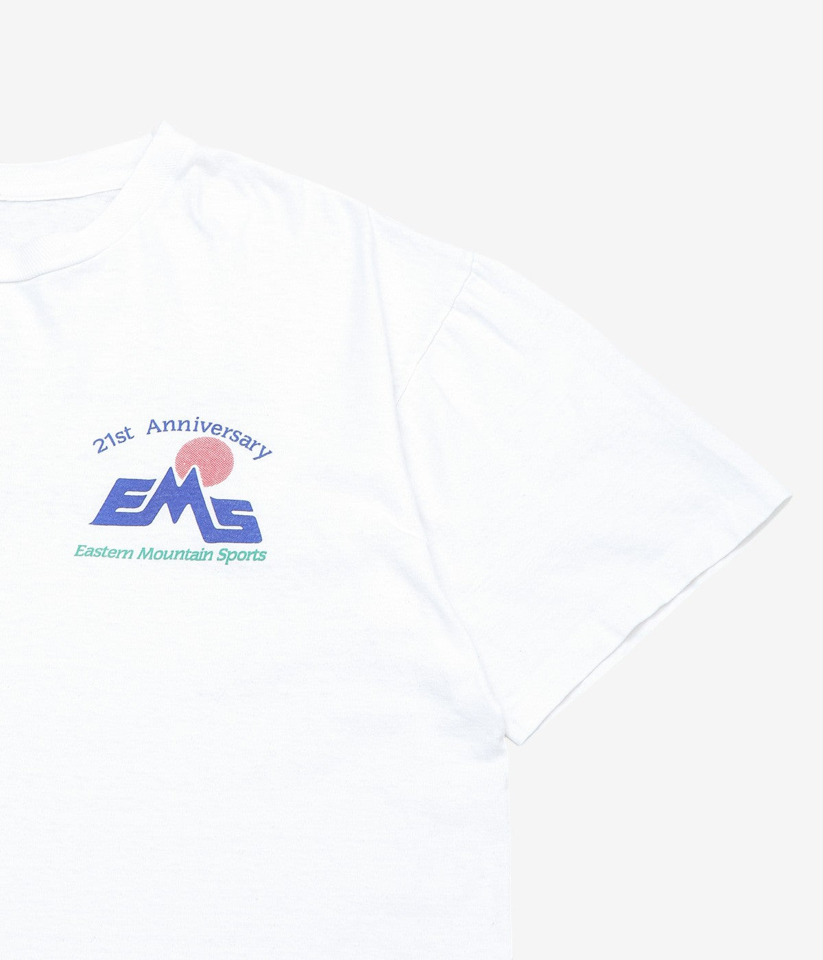 VINTAGE CLOTHING ''1988y EMS PRINT TEE'' (WHITE)