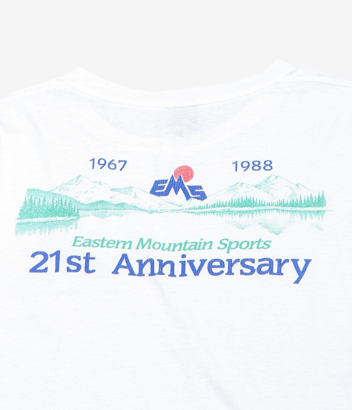 VINTAGE CLOTHING ''1988y EMS PRINT TEE'' (WHITE)