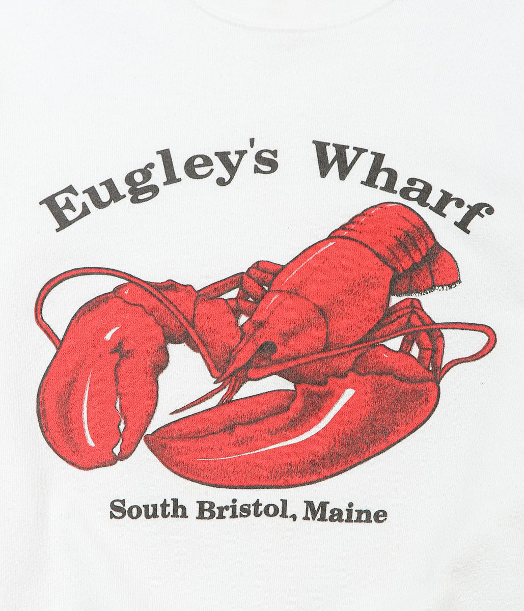 VINTAGE CLOTHING ''1990's 1990s LOBSTER SWEATSHIRT'' (WHITE)