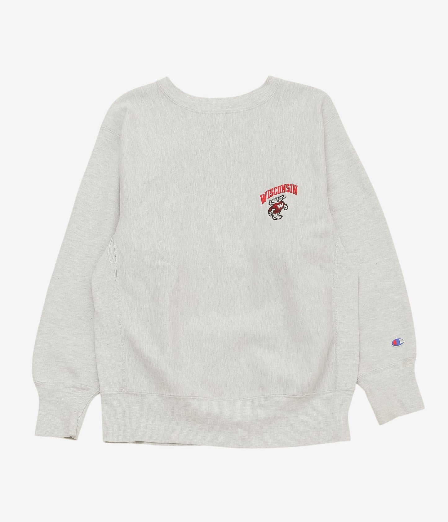 VINTAGE CLOTHING ''1990s CHAMPION REVERSEWEAVE BUCKY LOGO'' (LT.GRAY)