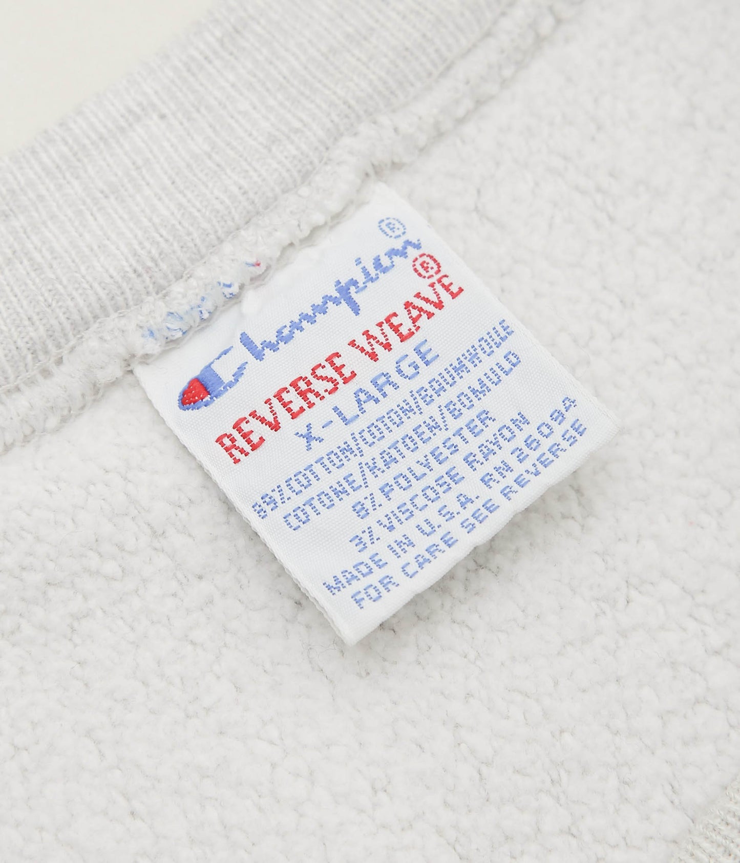 VINTAGE CLOTHING ''1990s CHAMPION REVERSEWEAVE BUCKY LOGO'' (LT.GRAY)
