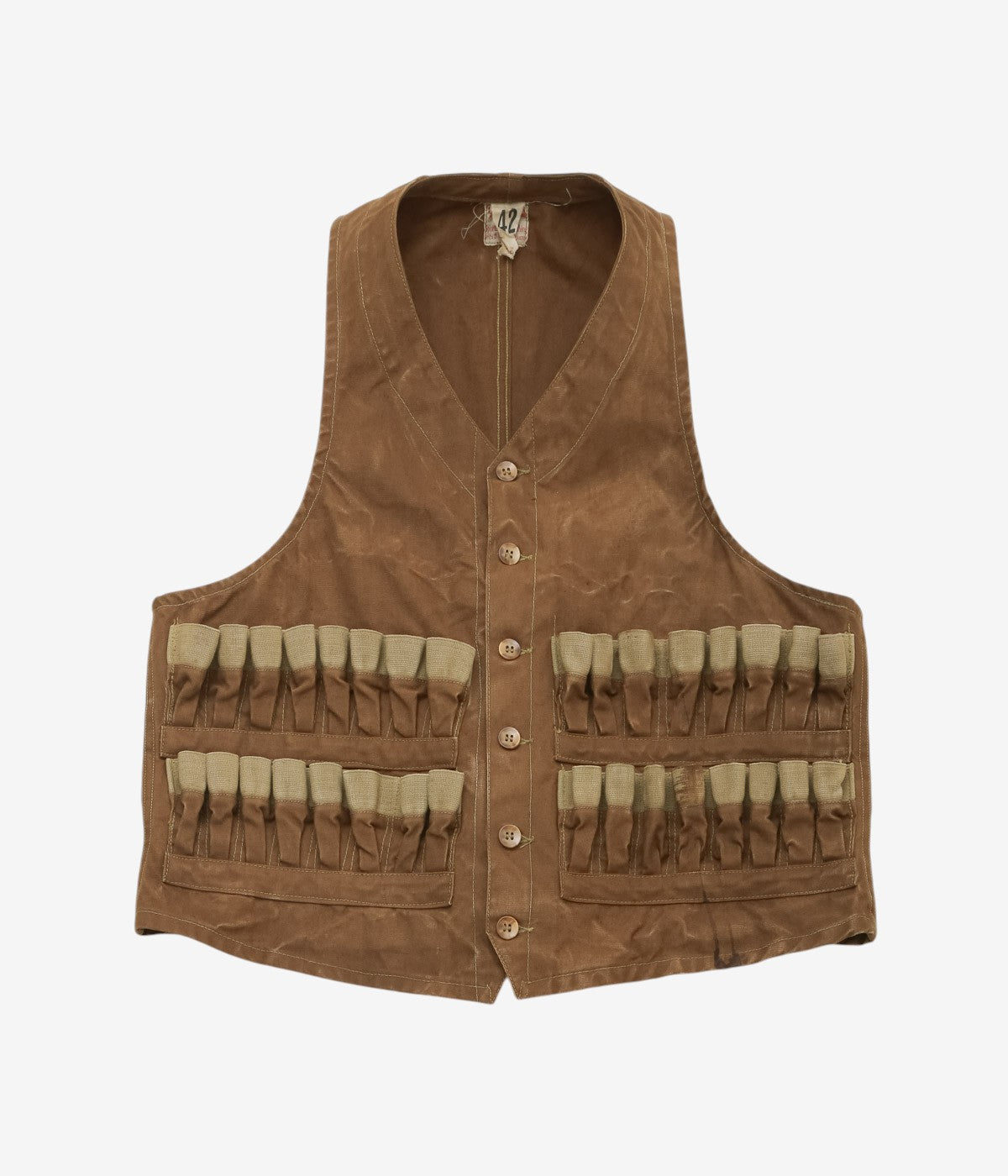 VINTAGE CLOTHING ''30's DUXBAK HUNTING VEST'' (BROWN)