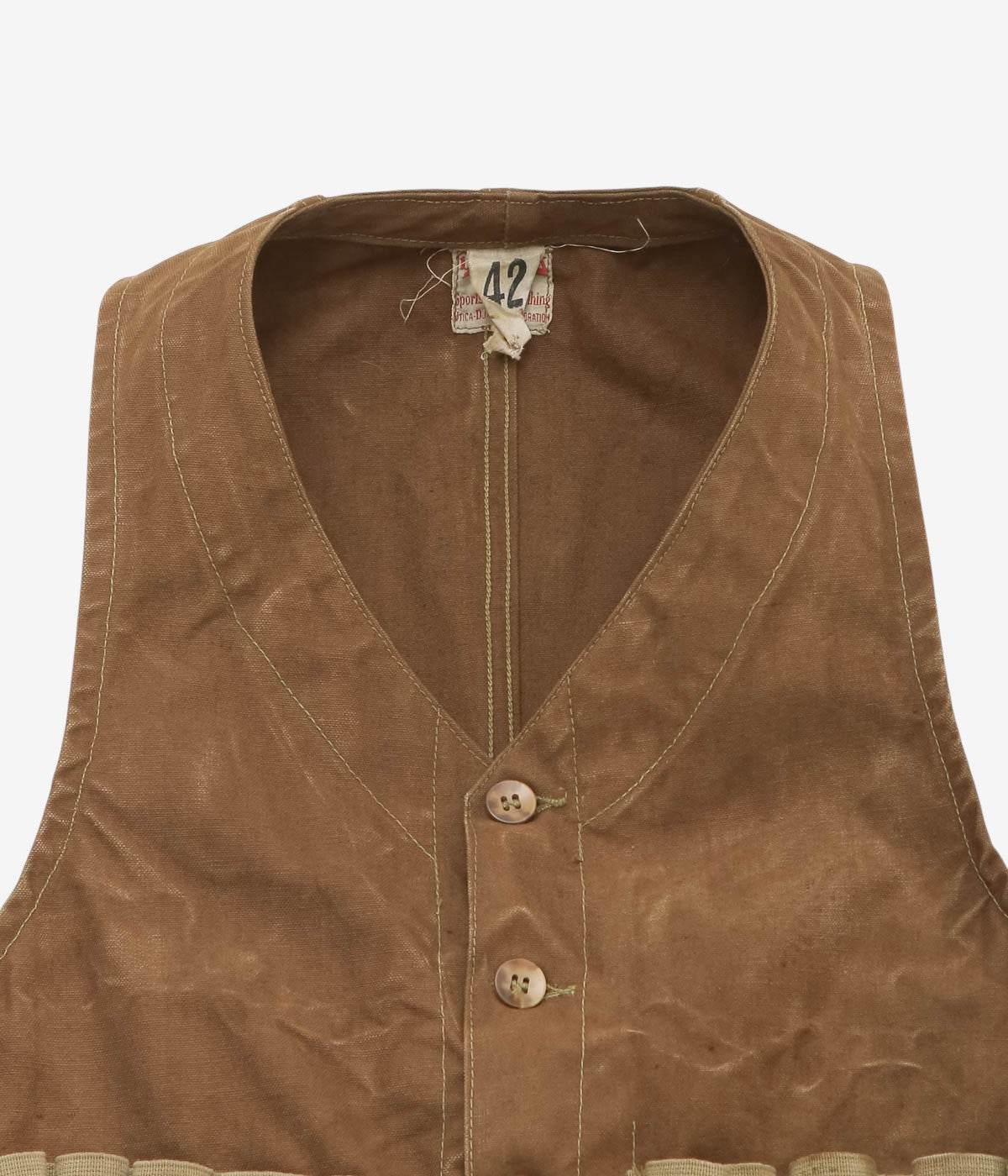 VINTAGE CLOTHING ''30's DUXBAK HUNTING VEST'' (BROWN)