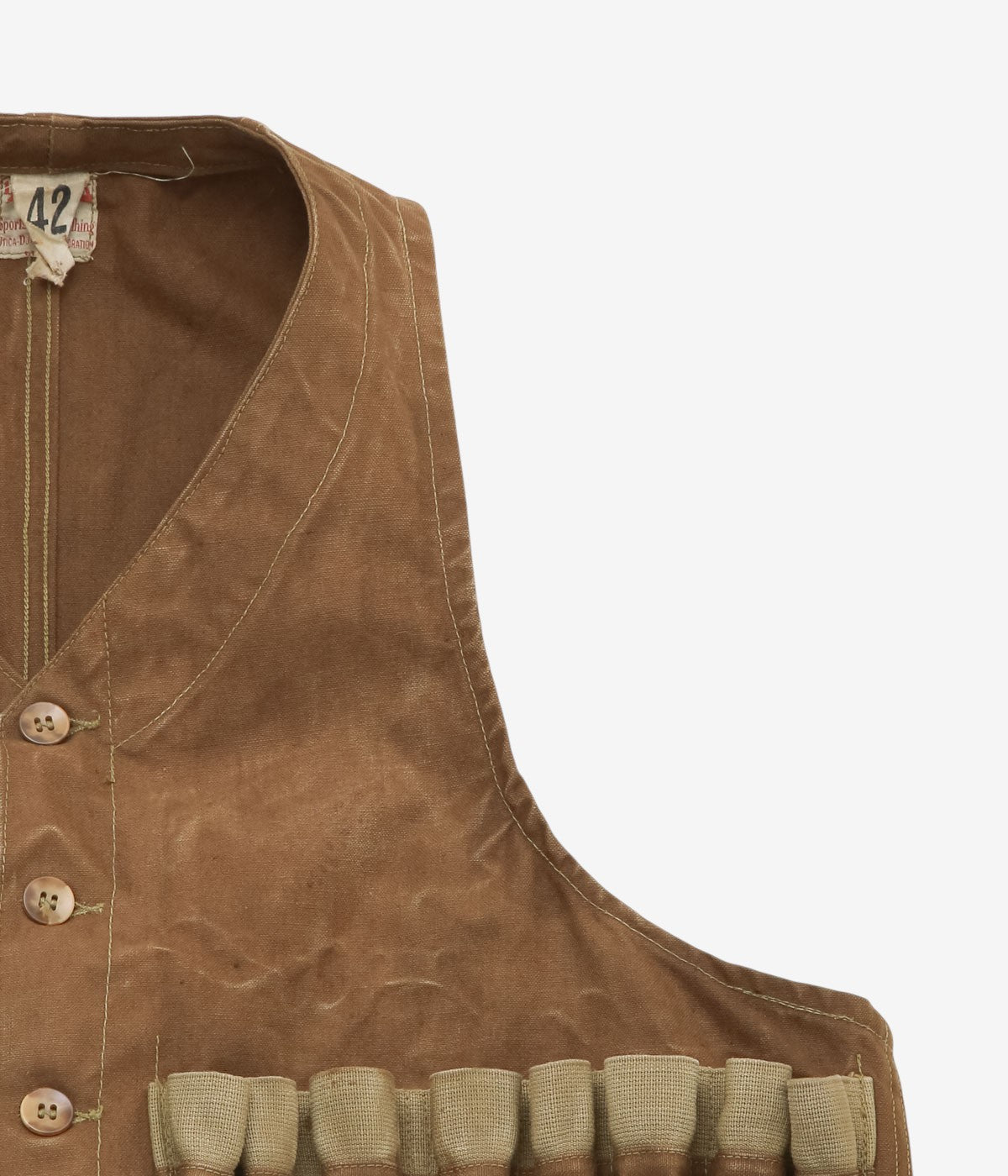VINTAGE CLOTHING ''30's DUXBAK HUNTING VEST'' (BROWN)