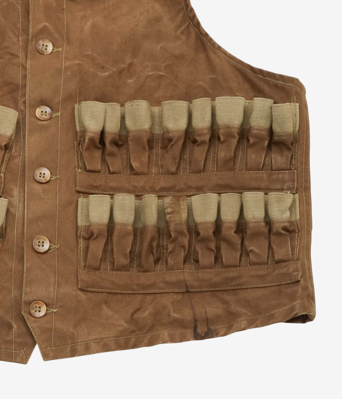 VINTAGE CLOTHING ''30's DUXBAK HUNTING VEST'' (BROWN)
