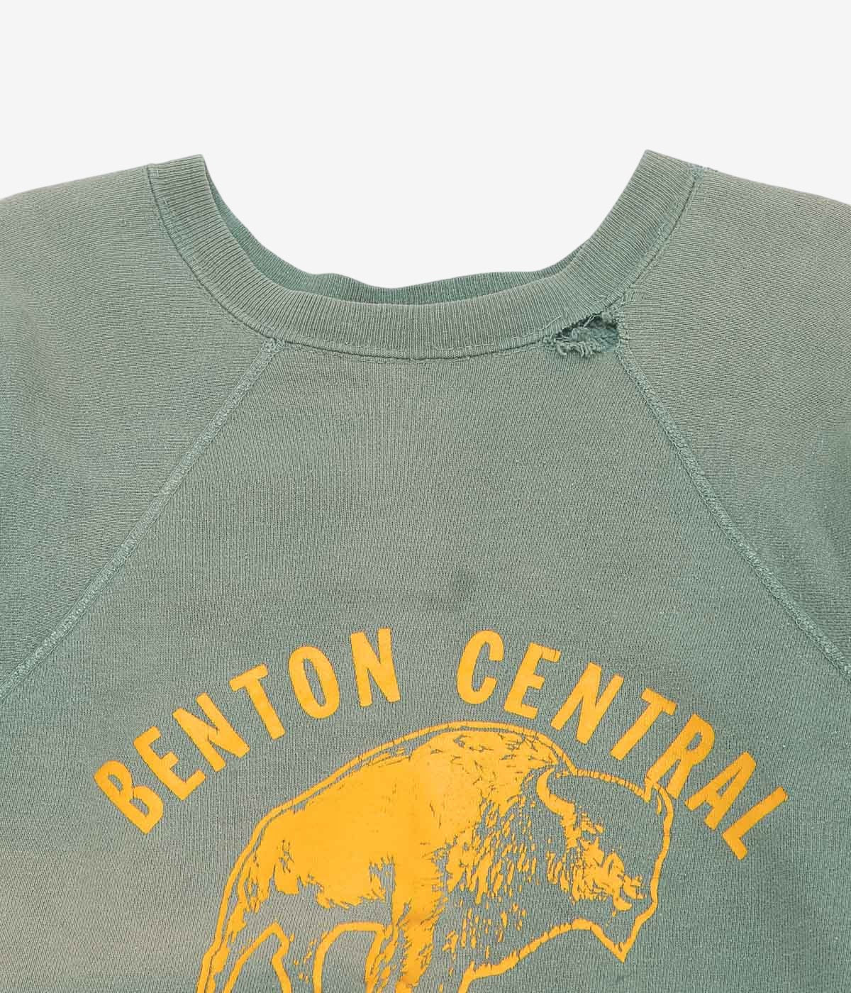 VINTAGE CLOTHING ''50'S BISONS HALF SLEEVE SWEAT SHIRT'' (F.GREEN)