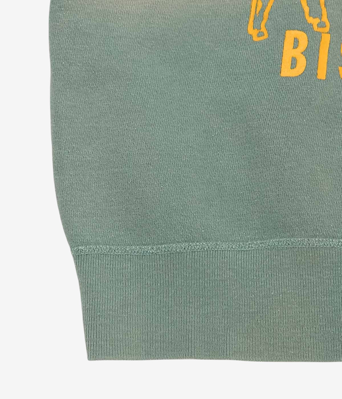 VINTAGE CLOTHING ''50'S BISONS HALF SLEEVE SWEAT SHIRT'' (F.GREEN)