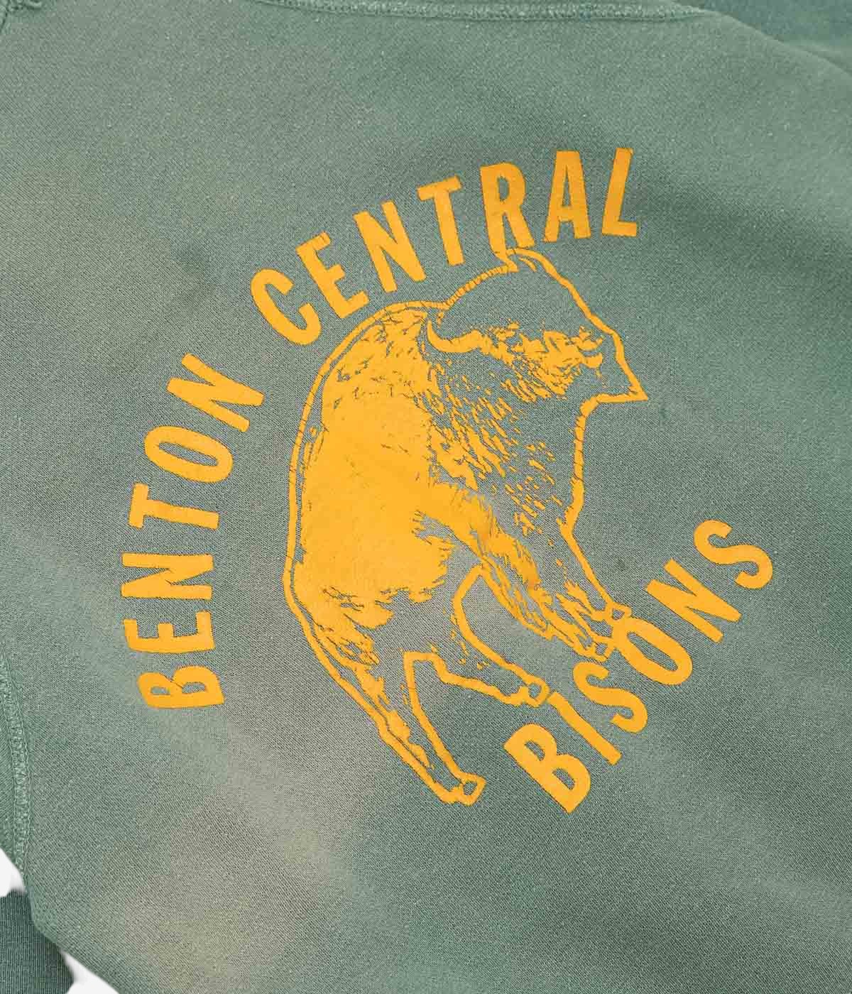 VINTAGE CLOTHING ''50'S BISONS HALF SLEEVE SWEAT SHIRT'' (F.GREEN)
