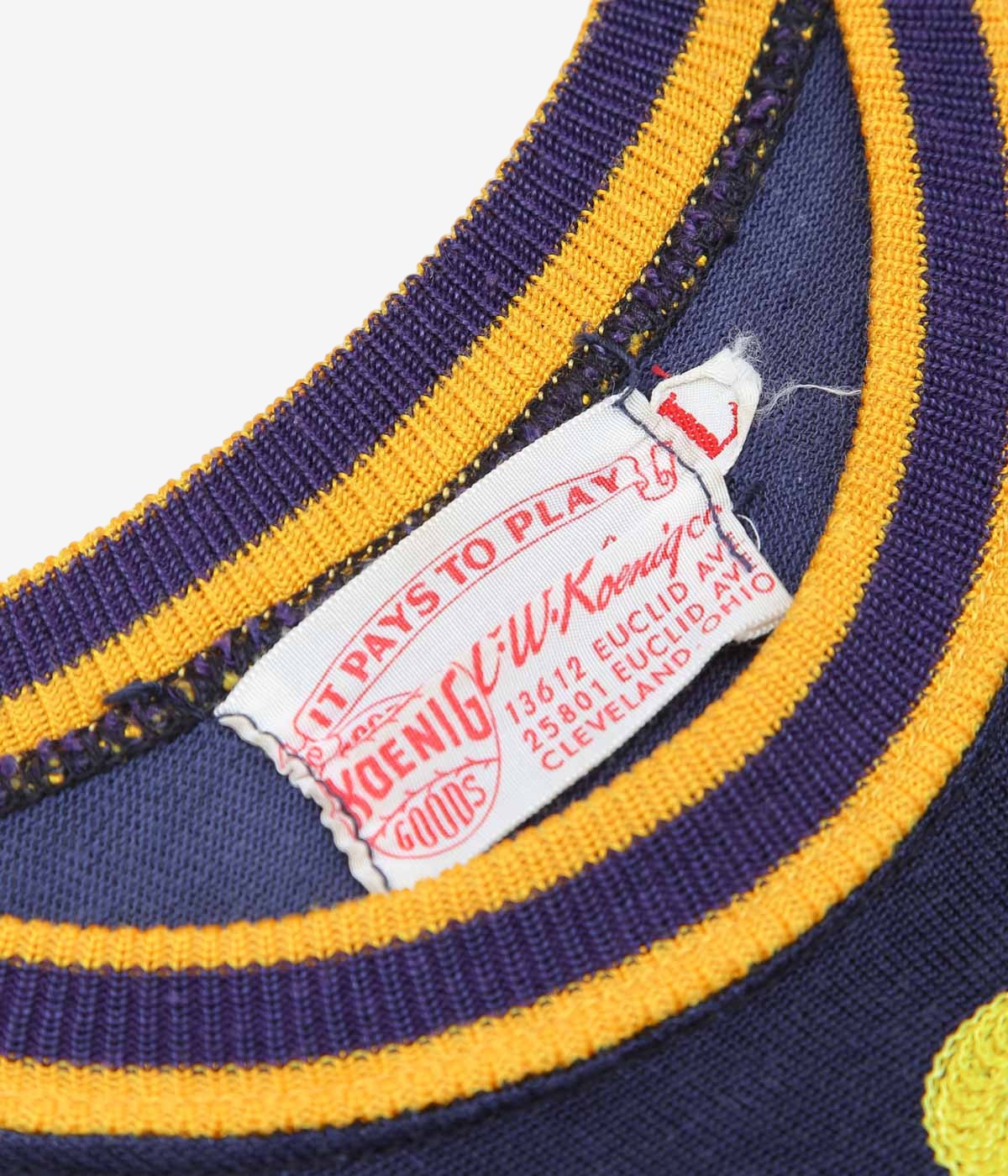 VINTAGE CLOTHING ''50'S VISIT TONO’S BAR RINGER T SHIRTS'' (D.NAVY)