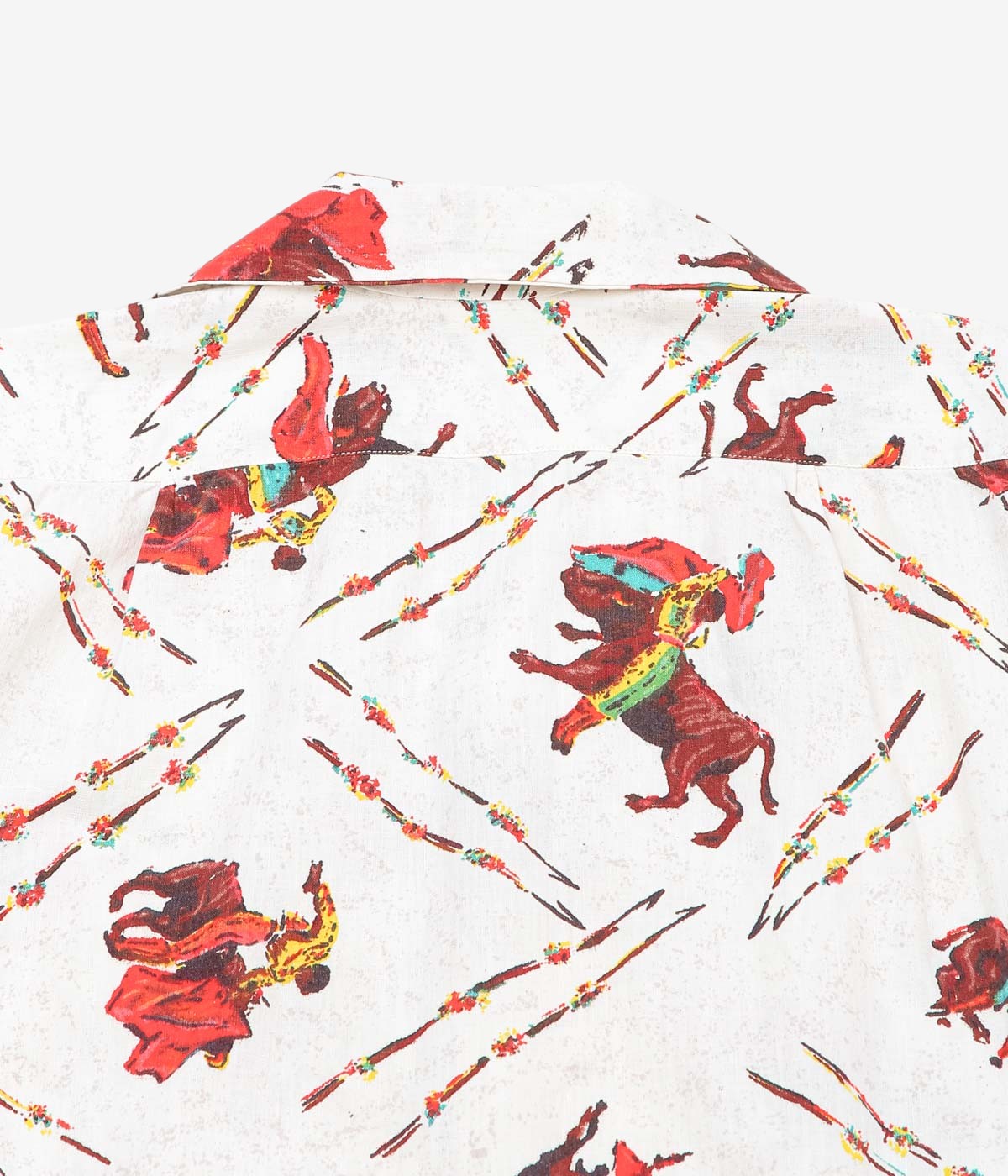 VINTAGE CLOTHING ''50'S~ MEXICAN SOUVENIR SHIRT'' (NATURAL)