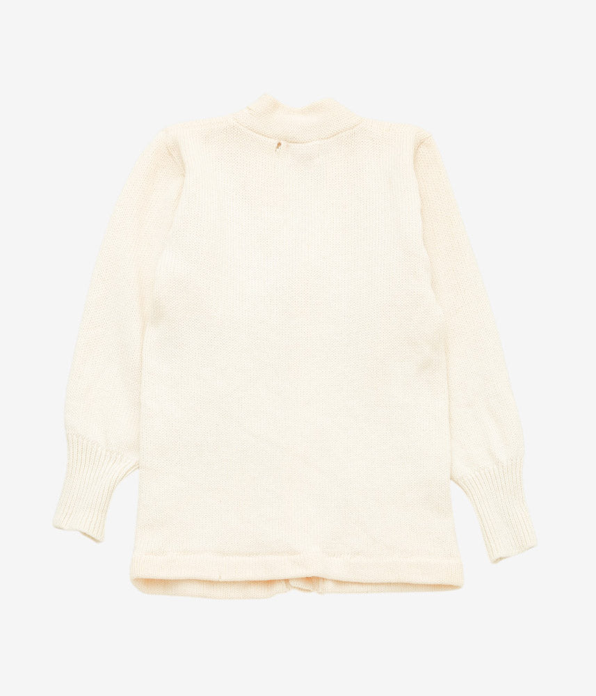 VINTAGE CLOTHING ''50s STADIUM WOOL LETTERED KNIT'' (WHITE)