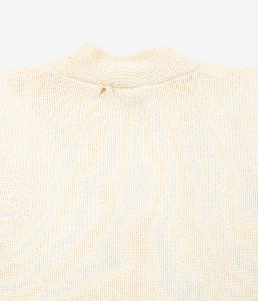 VINTAGE CLOTHING ''50s STADIUM WOOL LETTERED KNIT'' (WHITE)