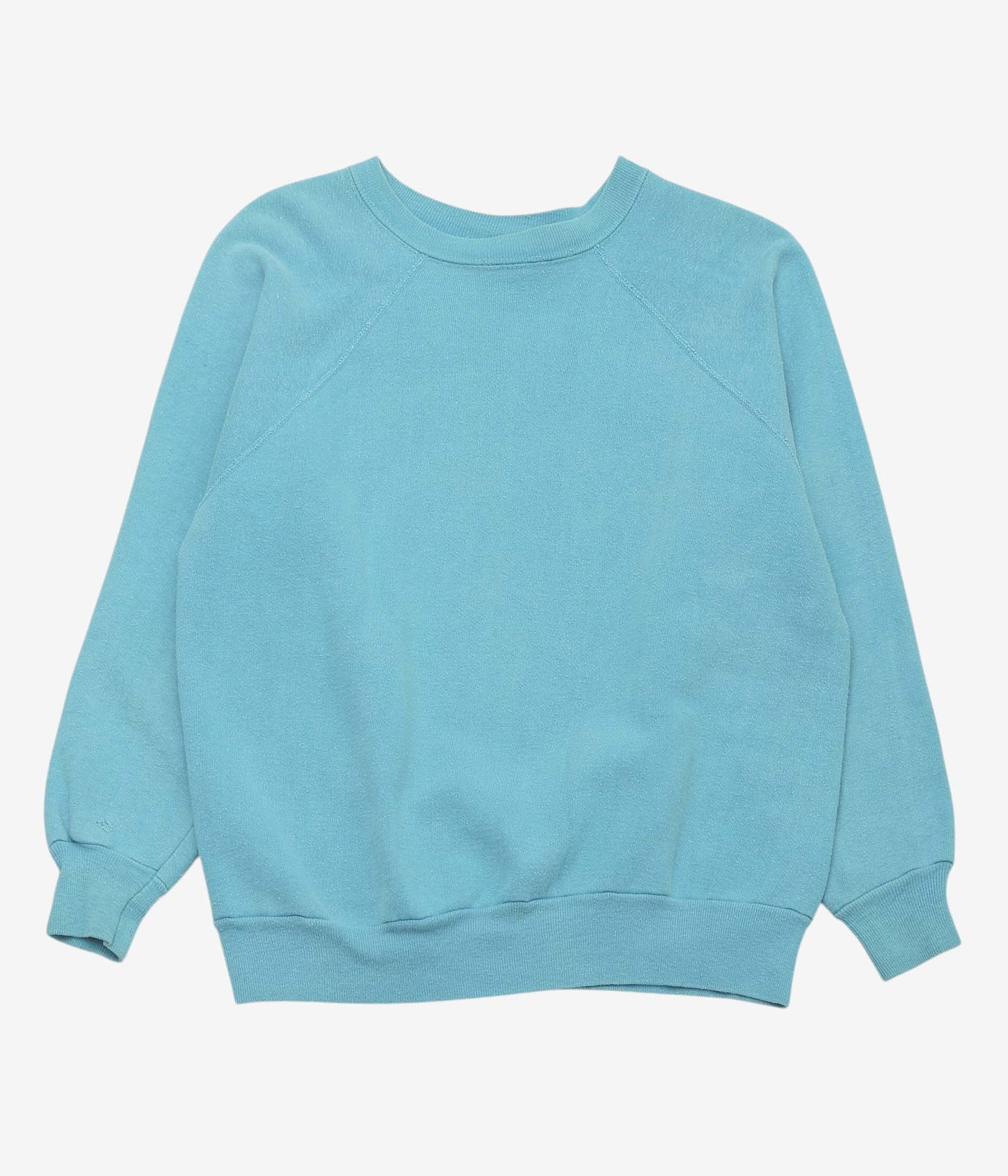 VINTAGE CLOTHING ''60-70's FADED SWEAT SHIRT'' (TURQUOISE)