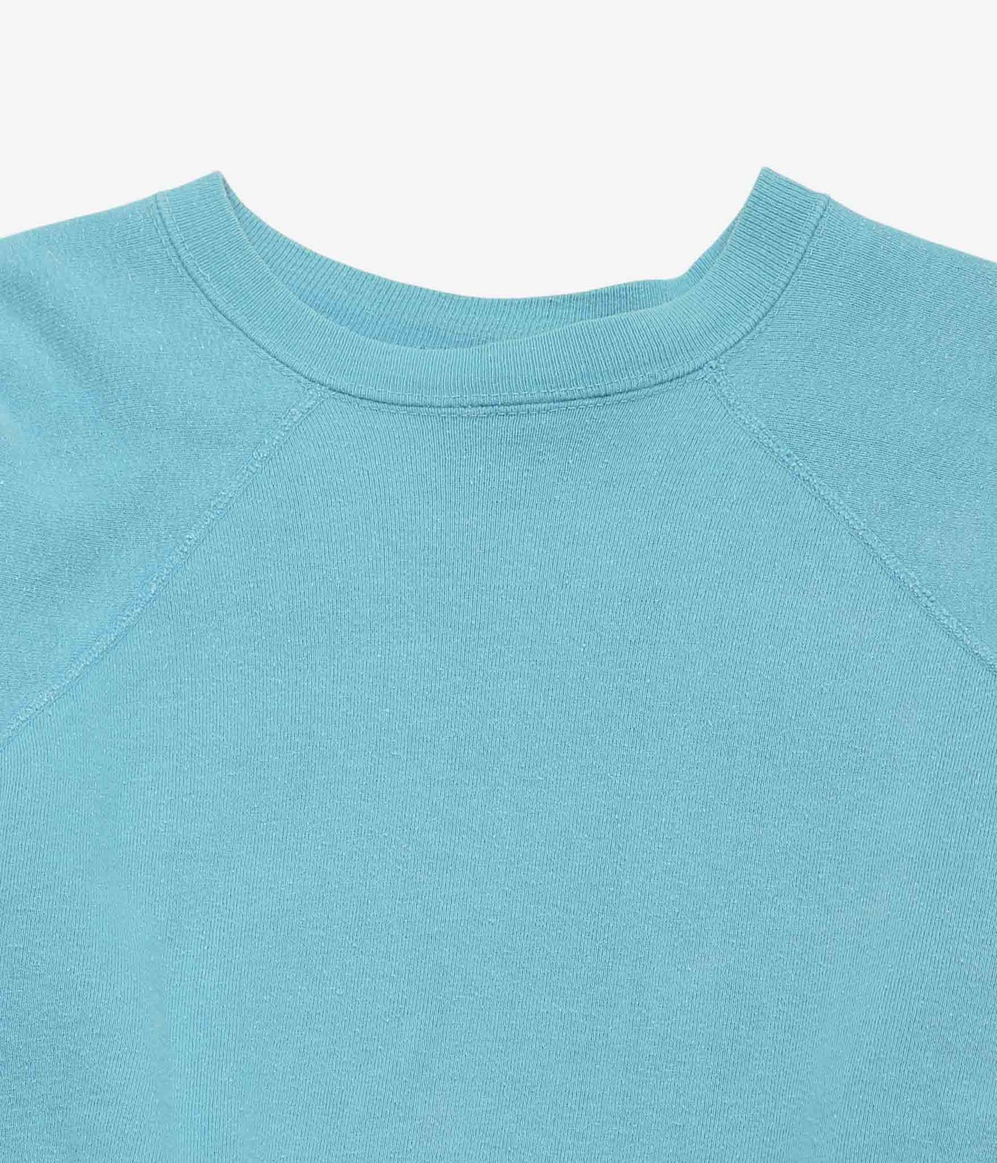 VINTAGE CLOTHING ''60-70's FADED SWEAT SHIRT'' (TURQUOISE)
