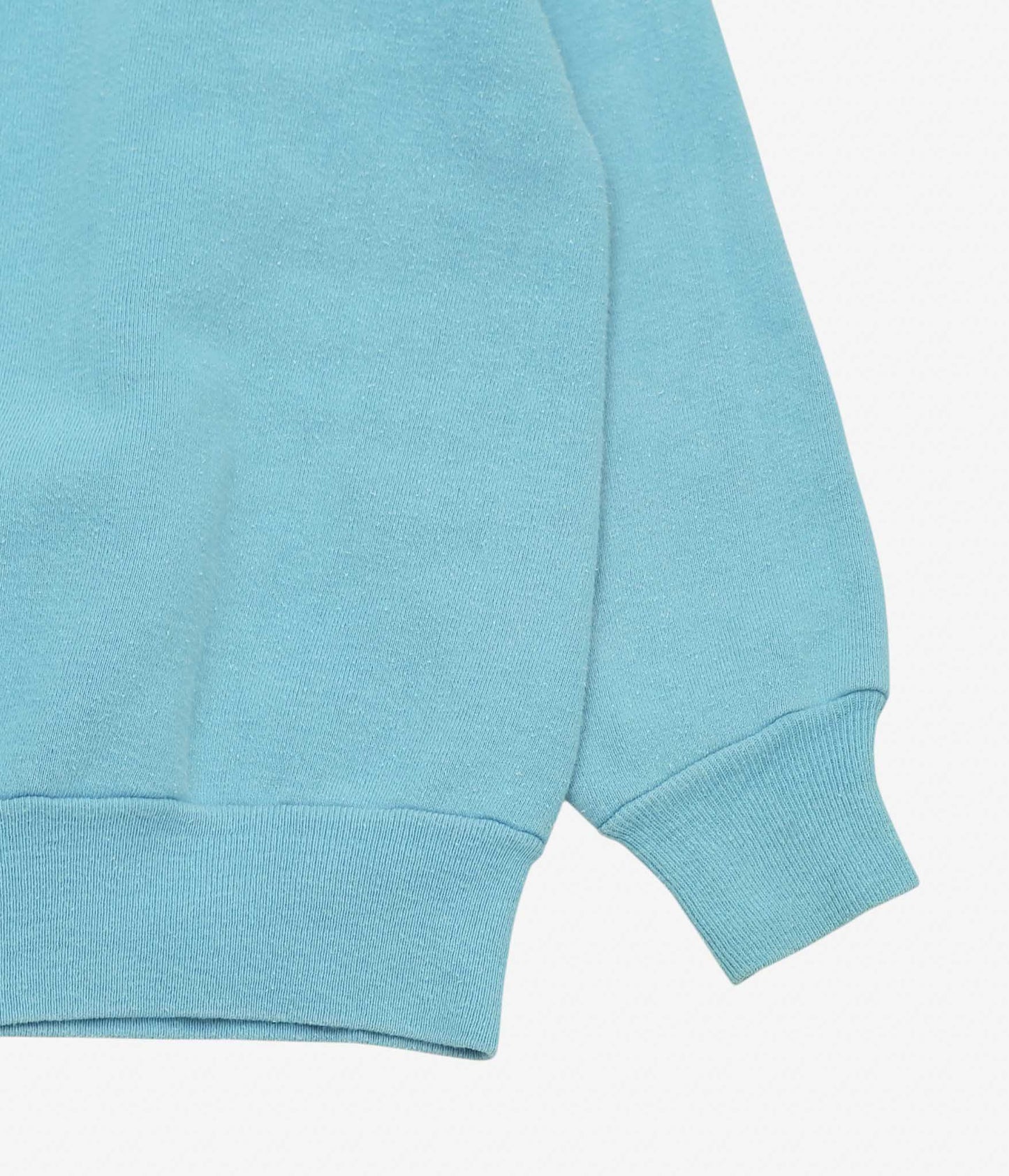 VINTAGE CLOTHING ''60-70's FADED SWEAT SHIRT'' (TURQUOISE)
