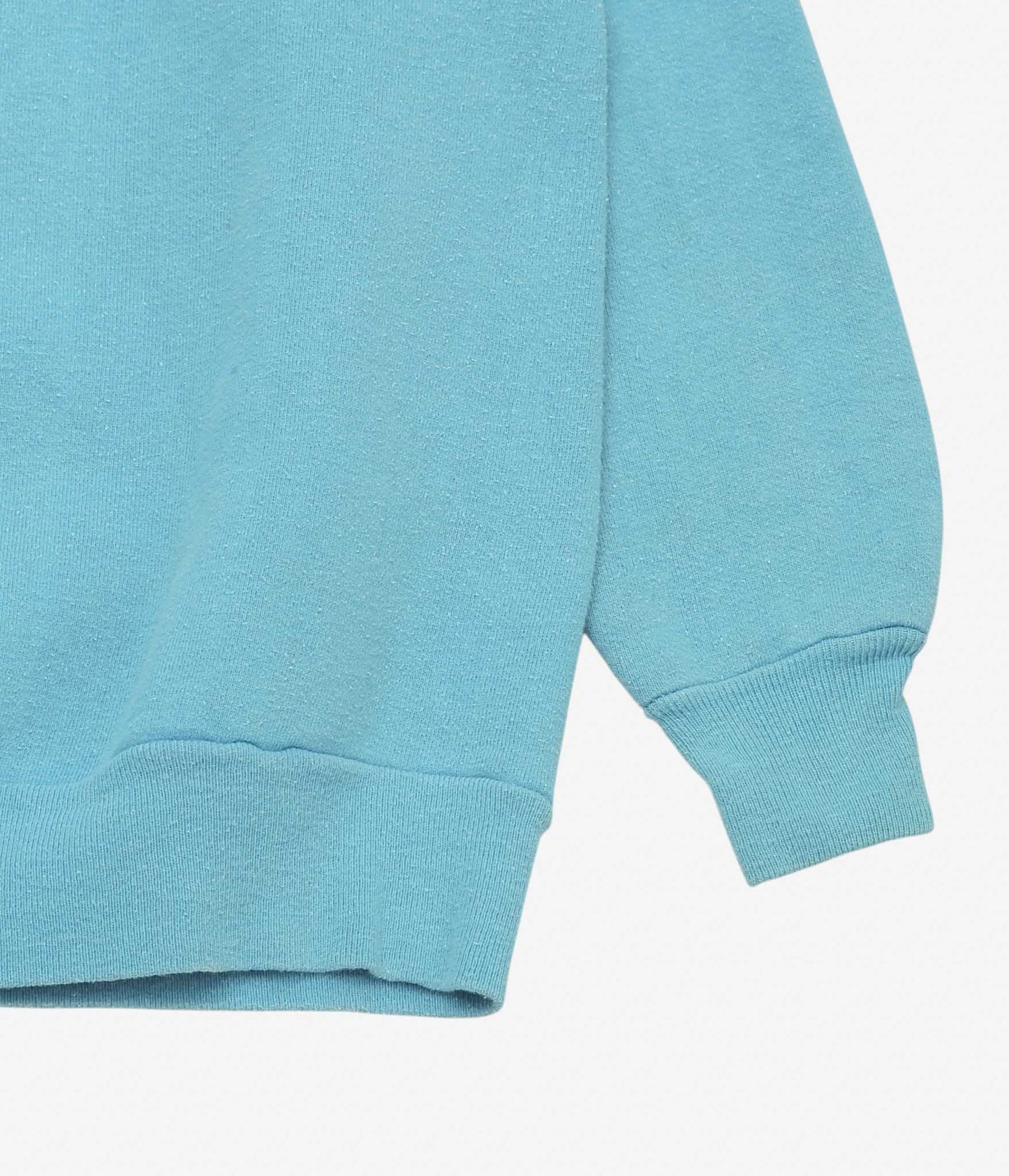 VINTAGE CLOTHING ''60-70's FADED SWEAT SHIRT'' (TURQUOISE)