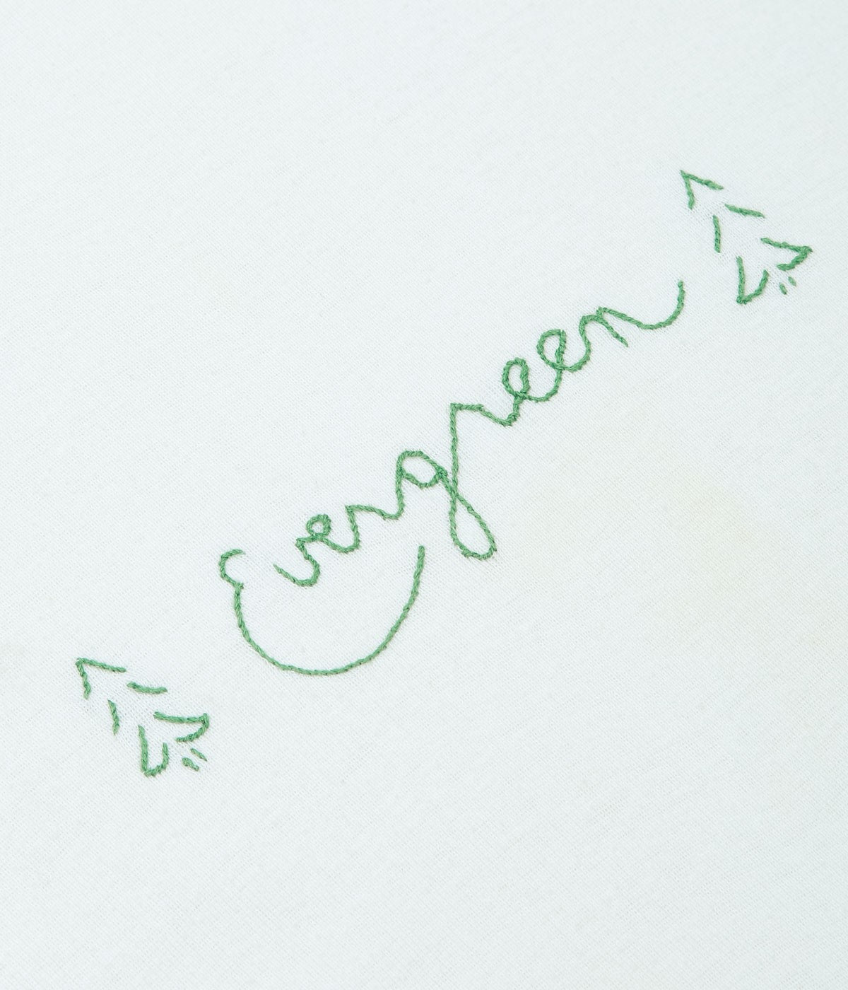 VINTAGE CLOTHING ''60-70's HOME MADE "Evergreen" RAGLAN TEE'' (GREEN)
