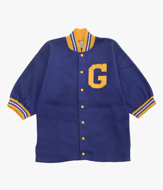 VINTAGE CLOTHING ''60'S CHAMPION NYLON FREECE STADIUM JACKET'' (NAVY)