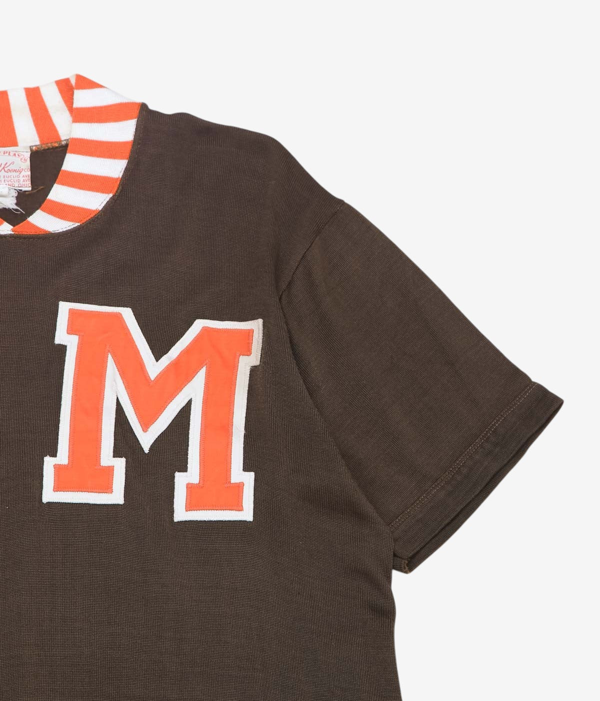VINTAGE CLOTHING ''60's VINTAGE “M” T SHIRT'' (BROWN)